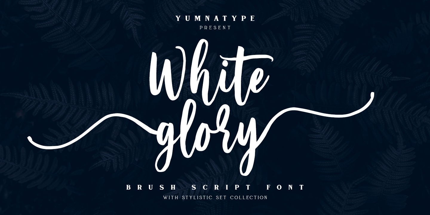 Пример шрифта White Glory
